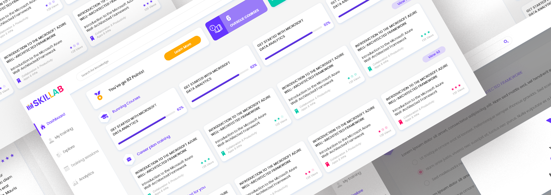 Ecrã da plataforma SkilLab